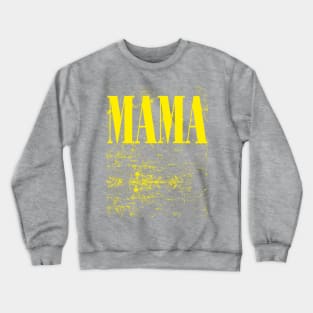 MAMA Nirvana Yellow Crewneck Sweatshirt